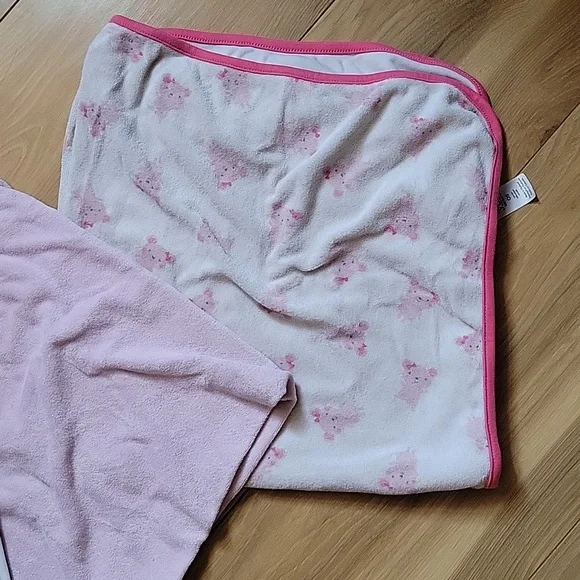 *3/$15* Carter's JOY Girl Baby Bath Towels Pink Mouse - Picture 3 of 4